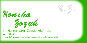 monika zozuk business card
